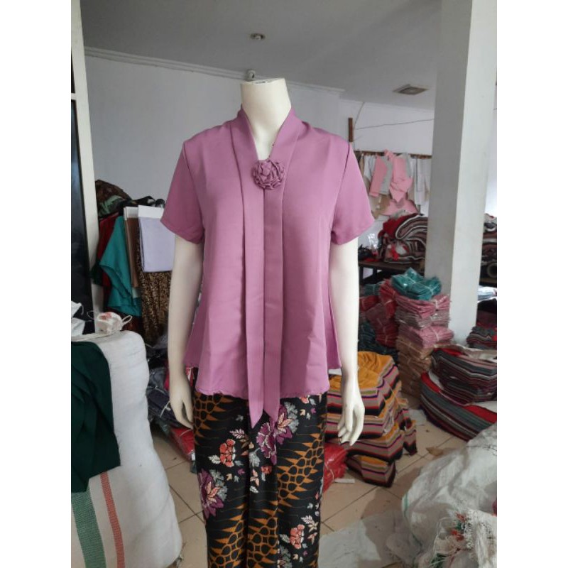 (Pd92/100) Kebaya Floy kutubaru kartini encim PENDEK BALOTELI busui KeroncongBusana (PDK)-Purple