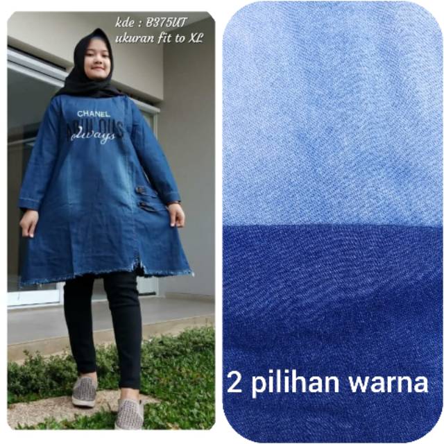 TUNIK JEANS  / TUNIK JEANS BORDIR