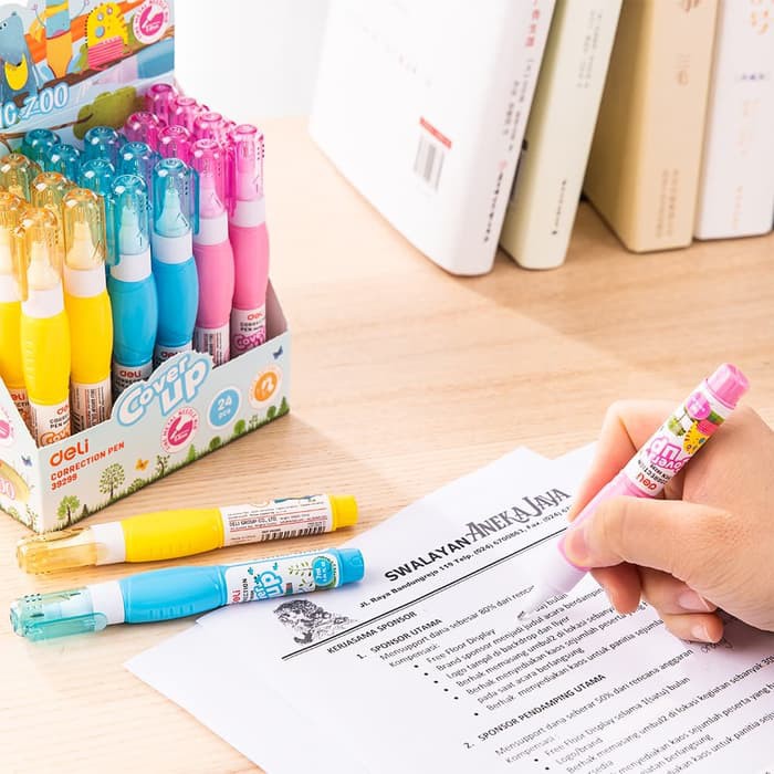 

OPEN SALE DELI E39299 TIP X-CORRECTION PEN STEEL TIP 7ML 3C BOTTLE