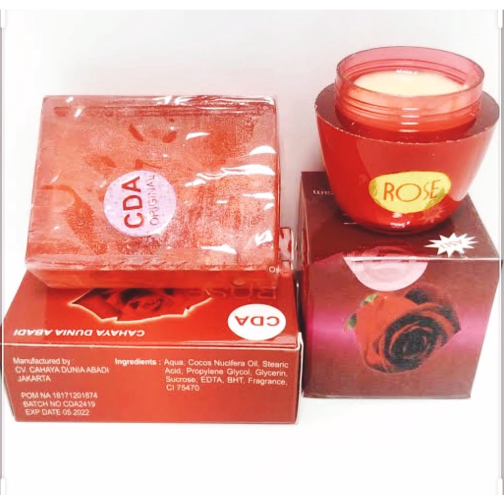 Paket Cream dan Sabun Rose CDA 100% Original