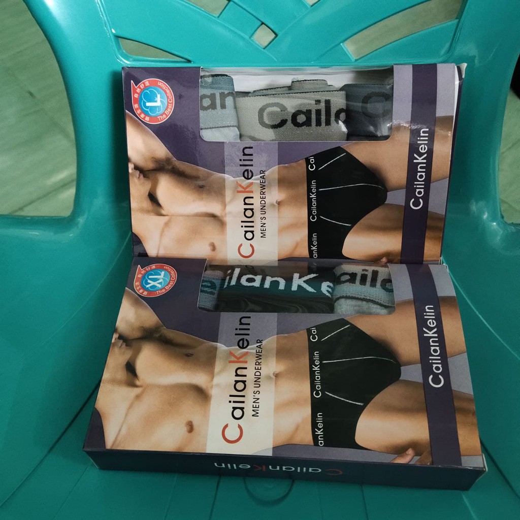 CK Sempak pria celana dalam ban cowok 1pack isi 3pcs model boxer size L XL murah bagus