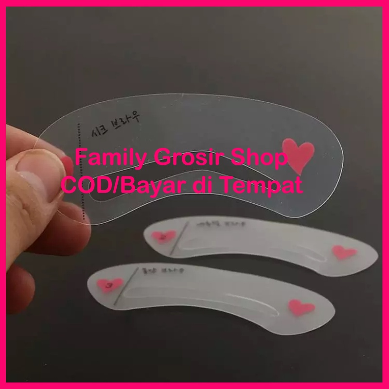 Kartu Cetakan ALIS eyebrows card 3 pcs Eyebrow Template