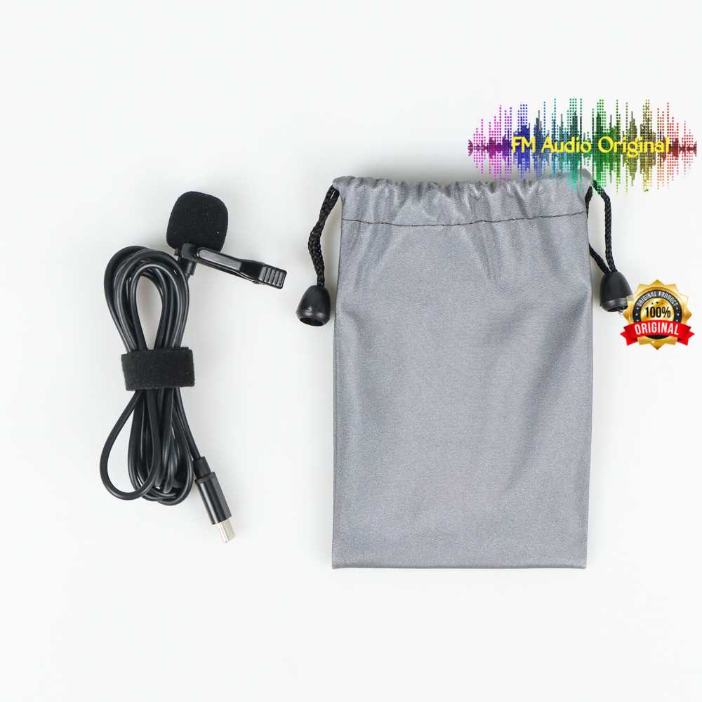FM Audio Original / Microphone Clip-on USB Type C for Smartphone - mic rapat / mic laptop / mic komp