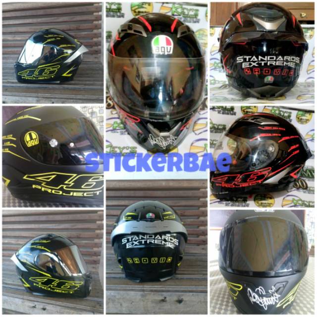 STICKER CUTTING AGV PISTA 46 PROJECT 3.0 FULL SET NYALA REFLEKTIF VERSI Ke 2