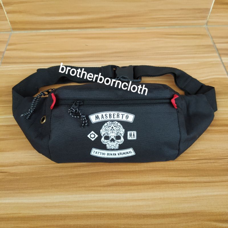 tas waistbag pinggang selempang pria Masyarakat bertato Masberto