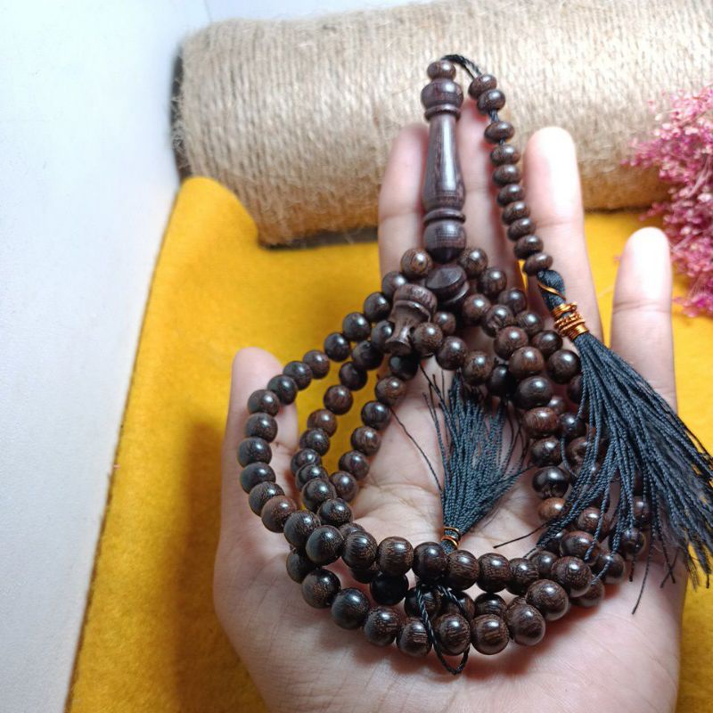 tasbih 99 kayu gali asem gandul motif Thailand