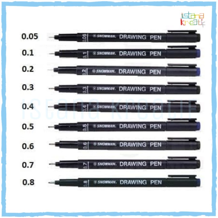 

Pendrawing- Snowman Drawing Pen Ft 700 - 0.6 -Drawing-Pen.