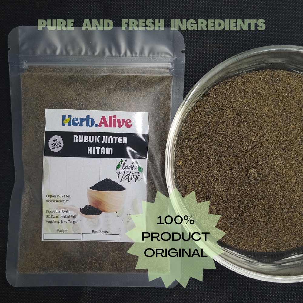 

JINTEN HITAM BUBUK 50 - 100GR / HABBATUSSAUDA/ JINTAN HITAM SERBUK