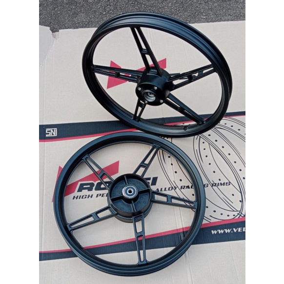 velg pelak racing v rossi hitam palang 5 standar motor vega r lama fizr force one Jupiter z lama