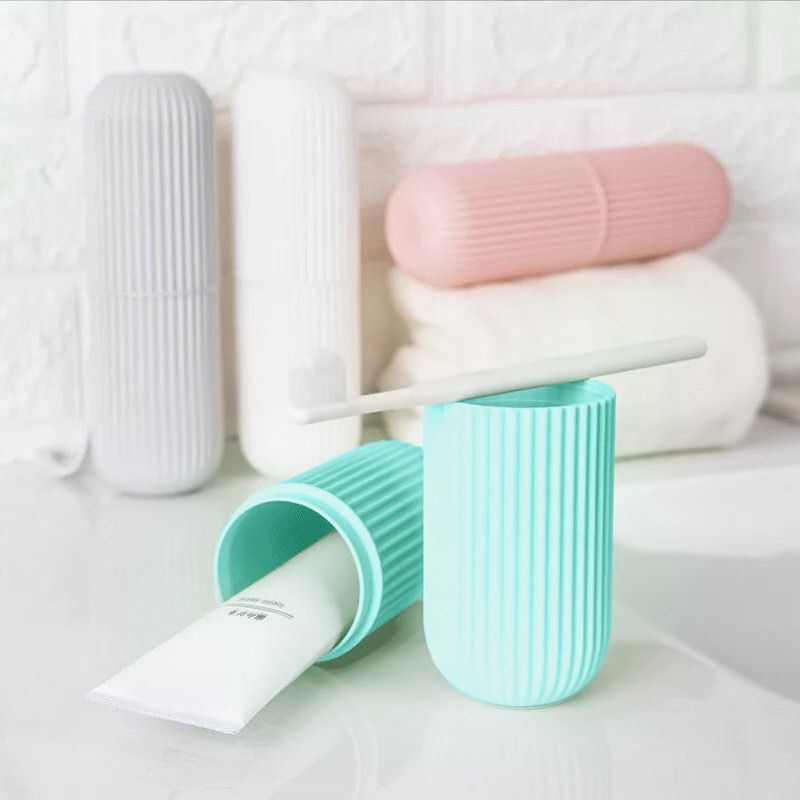 DC - Big Toothbrush Case Pastel Series / Kotak Sikat Gigi Odol Travel Portable