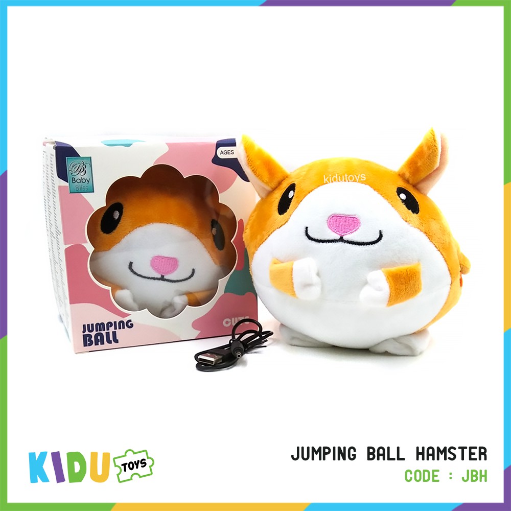 Mainan Edukasi Bola Lompat Musik Boneka Anak / Jumping Ball Kidu Toys