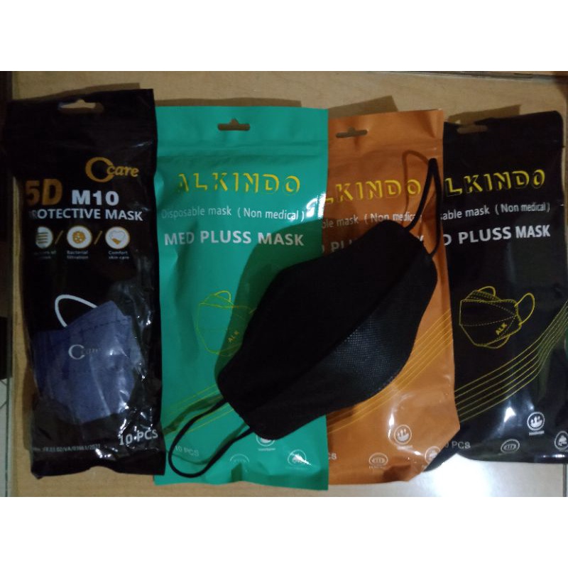 MASKER ALKINDO KF 94 4D MED PLUSS MASK isi 10 pcs
