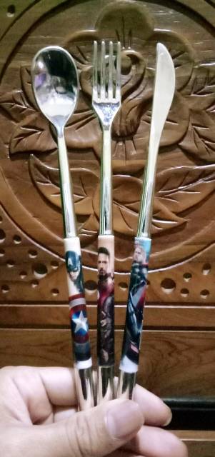 Pulpen model sendok garpu pisau/ pulpen unik/ pulpen lucu/ pulpen murah