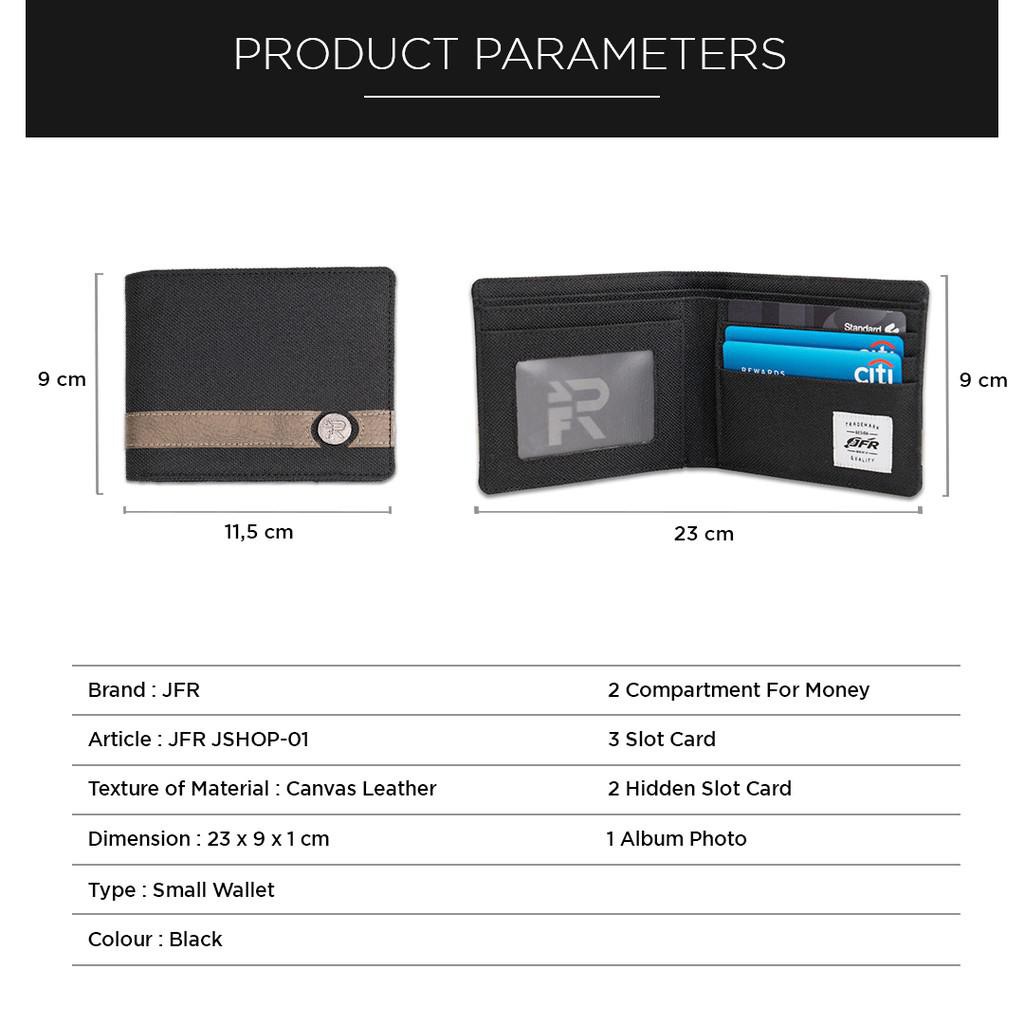 [HANYA DI SHOPEE] Dompet Pria Canvas Lipat Kulit Pria Cowok Laki Laki Kulit Canvas Murah JSHOP-01-5