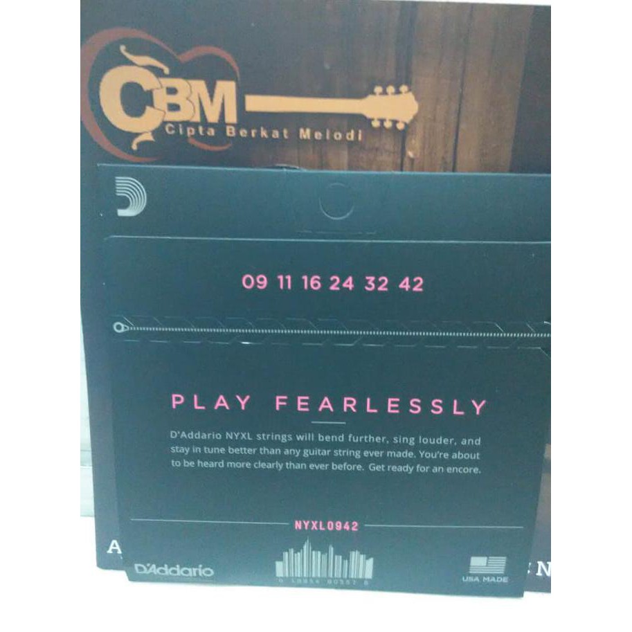 promo Senar Gitar Elektrik 09 D'Addario NYXL 0942 Original diskon