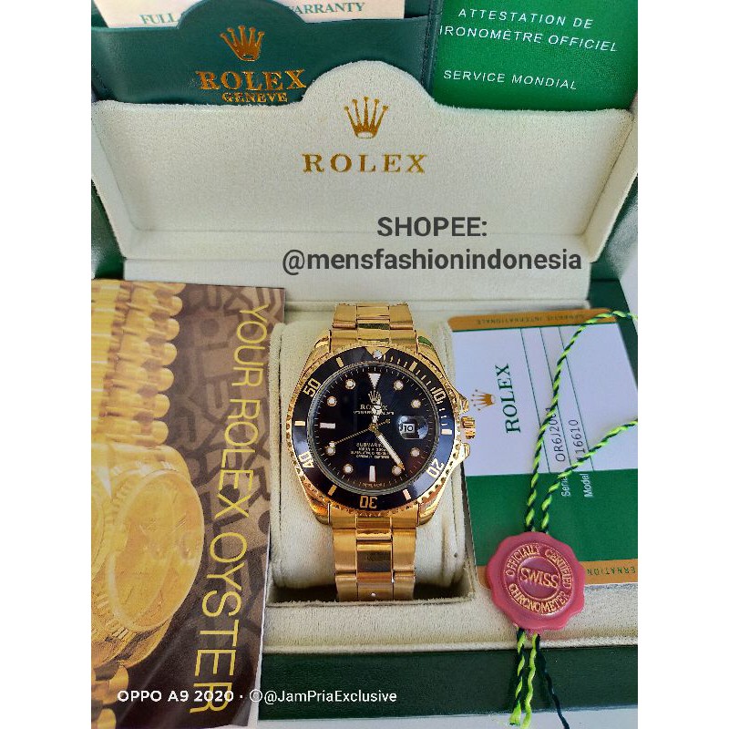 Jam pria cowok rolex submariner cod/ bayar ditempat