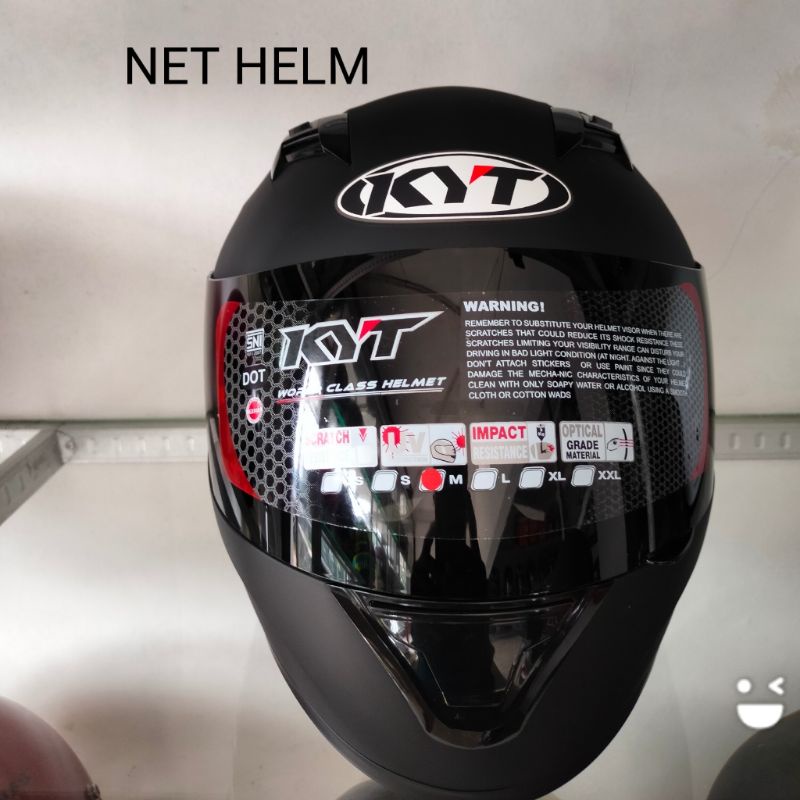 HELM KYT R10 SOLID BLACK DOFT ONGKIR 2 KG-4