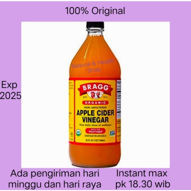 

BRAGG APPLE CIDER VINEGAR 946ML (CUKA APEL)