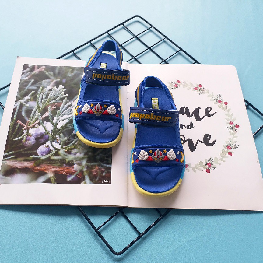 LittleAaron OKAY ULTRA 018 Sepatu Sandal Anak Laki Laki Bahan PU Model Lucu 4-8 Tahun Import