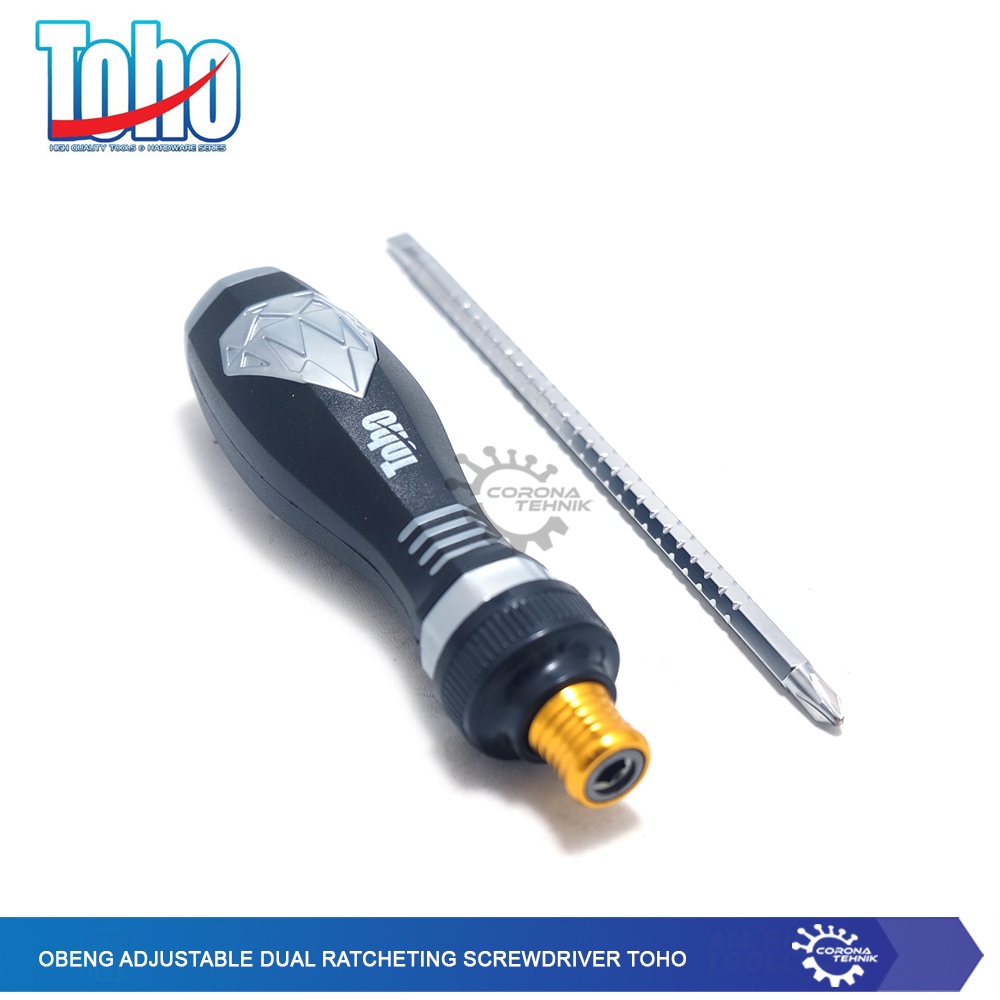 Toho - Obeng Dual Ratcheting Adjustable Screwdriver