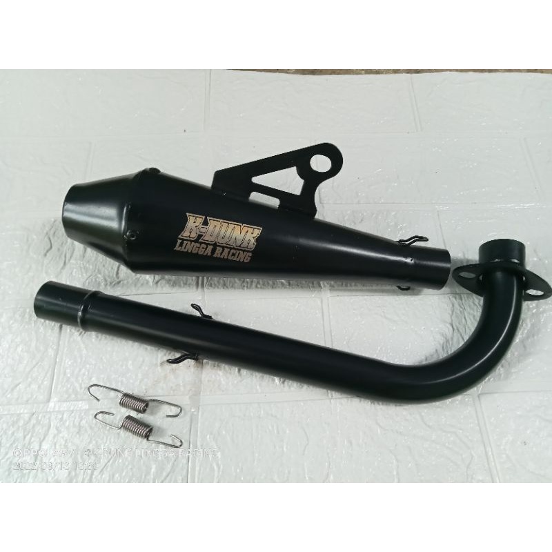 Knalpot Bmx Cub Full Hitam Bmx Cub free Laser Nama