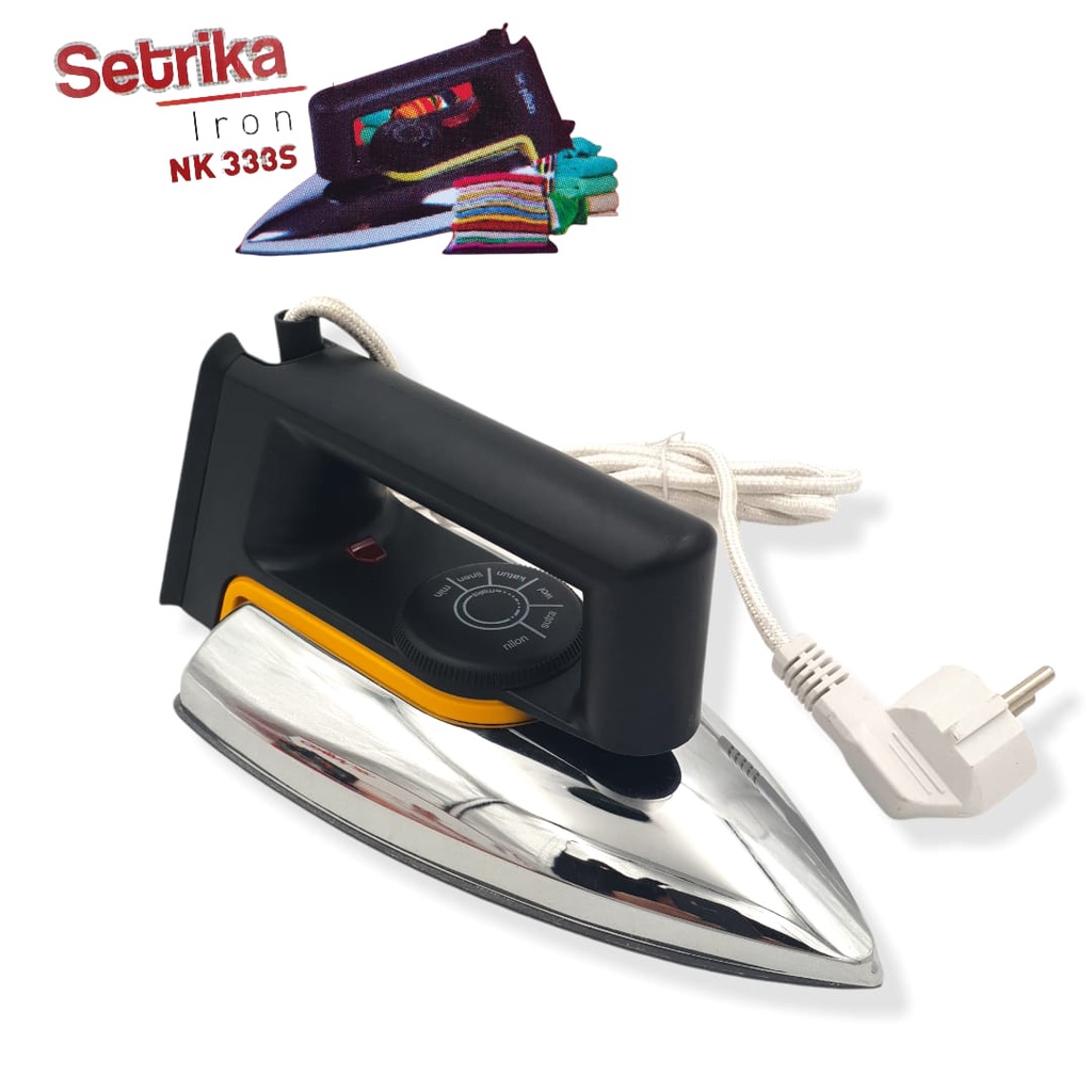 Setrika Listrik NIKO 333S - Gosokan Elektrik 333S / STRIKA DRY IRON / SETERIKA OTOMATIS NIKO Exclusive/ GKC Setrika Listrik Niko Nk-333s Anti Lengket Gosokan Baju Dry Iron