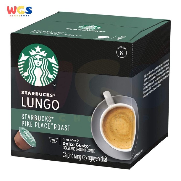 

Nescafe Starbucks Dolce Gusto Lungo Pike Place Roast Coffee 12p 78g