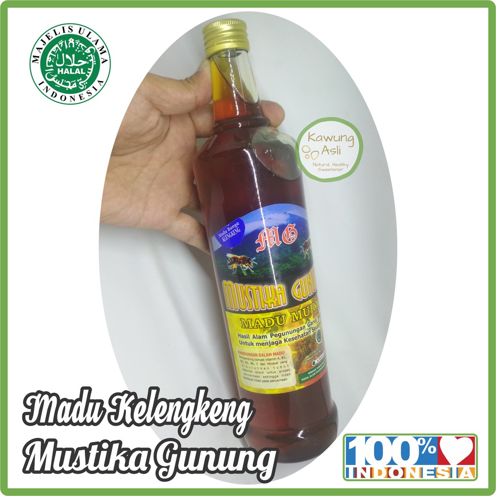 

Madu Kelengkeng (Klengkeng) Mustika Gunung 630ml |Madu Asli Madu Murni dari Pegunungan Garut Selatan