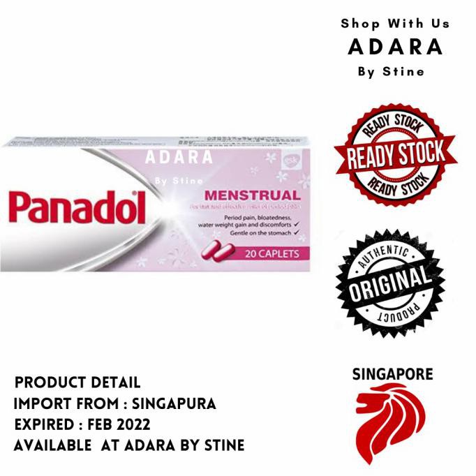 Panadol Menstrual 20 Caplets (Singapura)