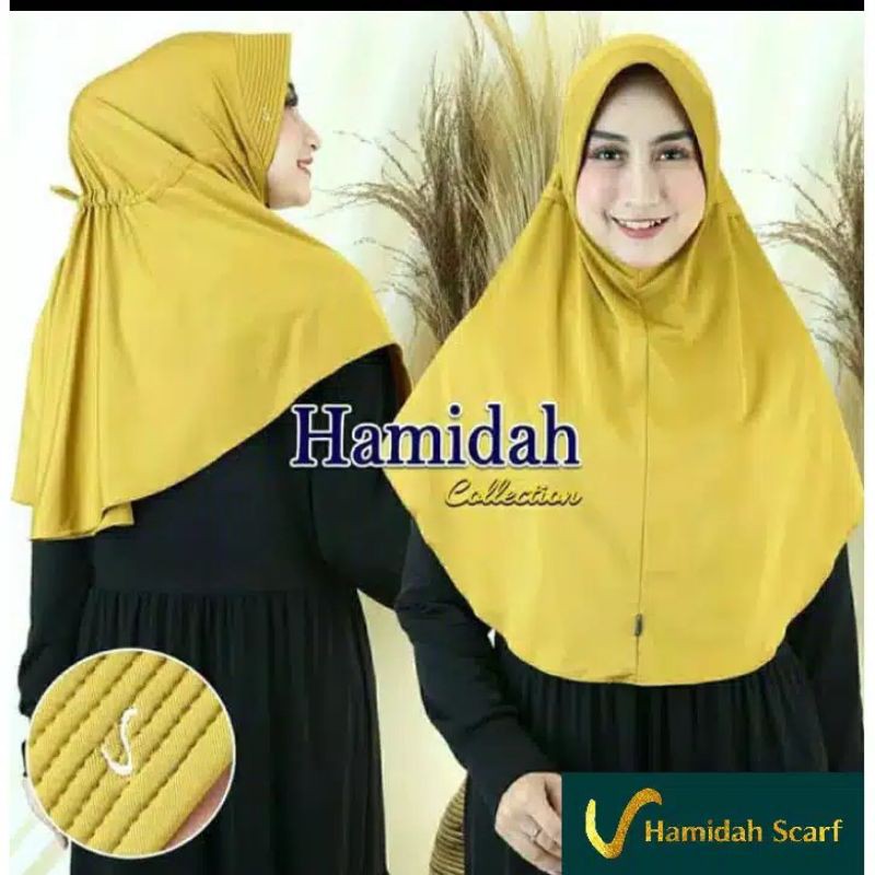 KERUDUNG SERUT HAMIDAH / BERGO TALI SERUT / HIJAB INSTAN