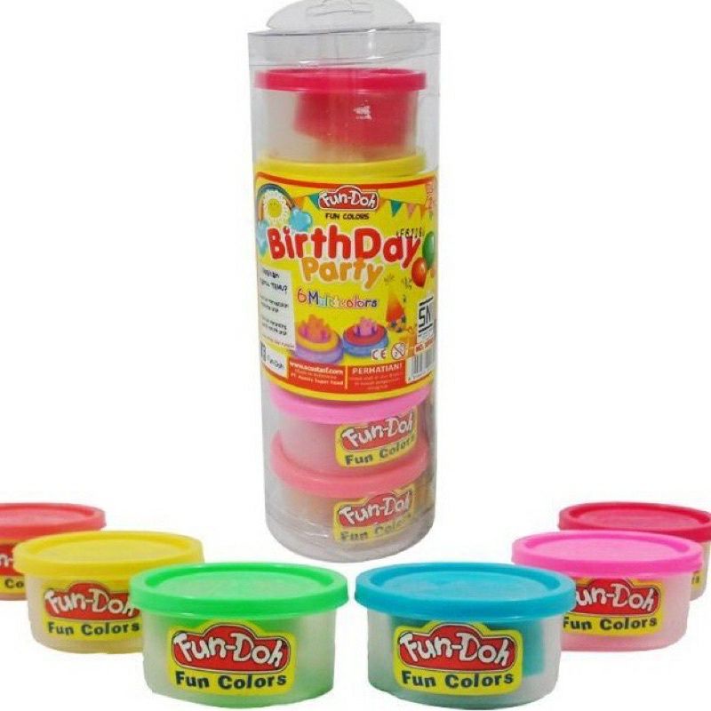FUN DOH 1 TABUNG LILIN MAINAN ANAK PLAYDOH PLAY DOH fundoh