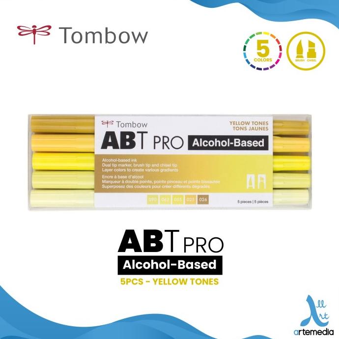 

(BISA COD) Brush Pen Tombow ABT PRO Yellow Tones Dual Marker BOOM SALE Kode 30