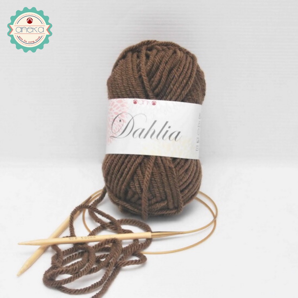 Benang Rajut Karpet Dahlia / Carpet Yarn - 5331 ( Coklat )