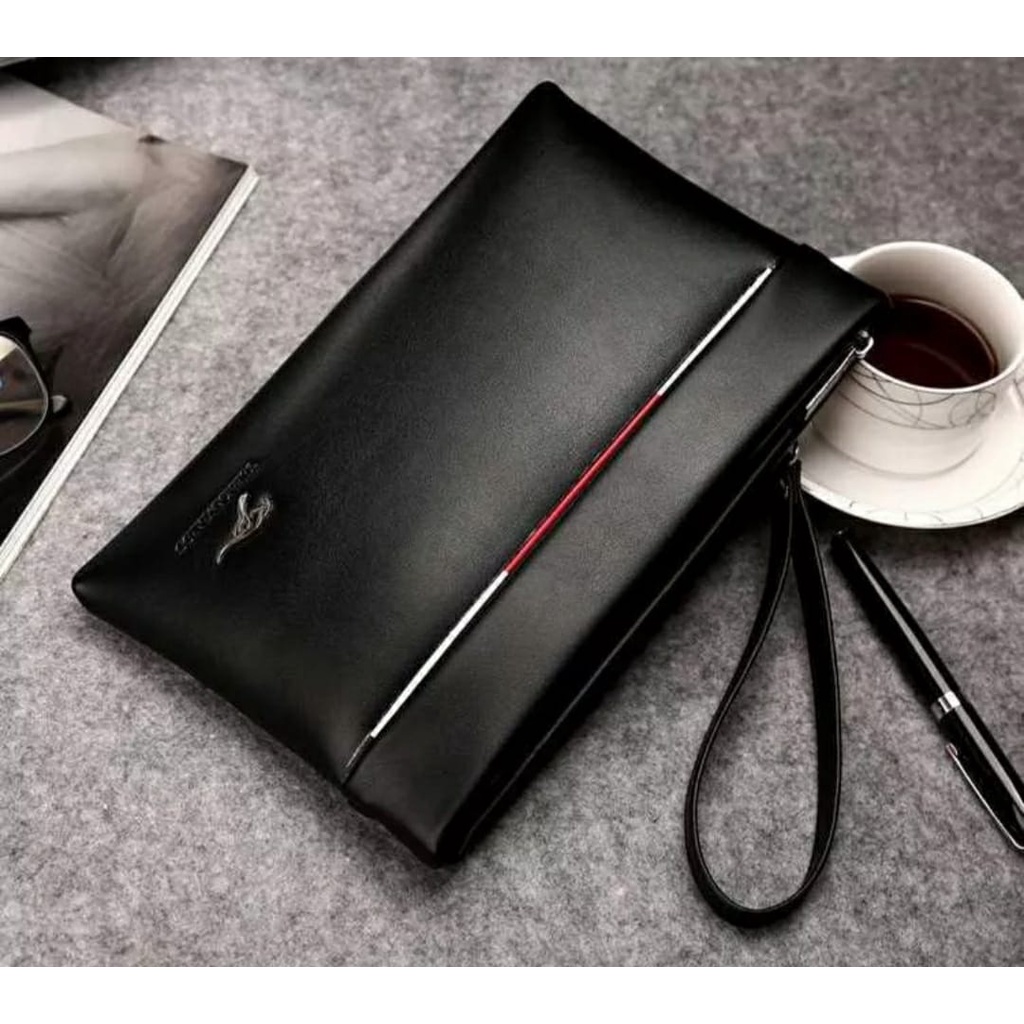 Dompet Handbag Pria - Dompet Tas Clutch Pria Simple Casual Fashion Accessories Dompet Genggam Pesta Kerja dan hangout