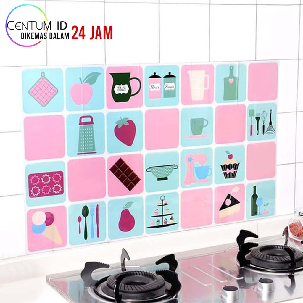 Wall Stiker Dinding Dapur Anti Minyak Karakter Motif by centum.id