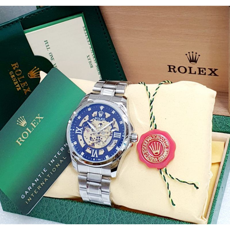 [BOX FULL SET] 9 Variasi Rolex Automatic Tanpa Battery Rantai Super
