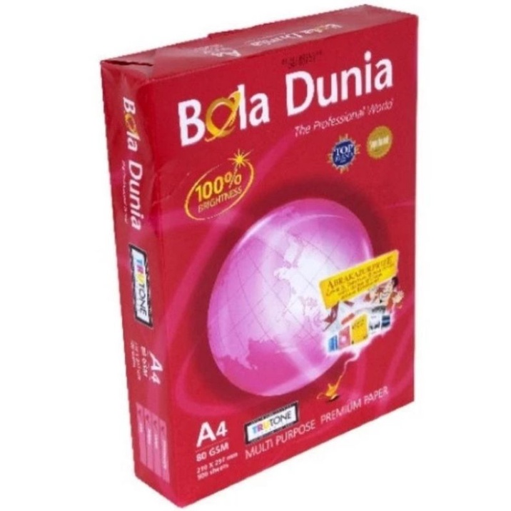 

Kertas HVS Bola Dunia A4 80gr