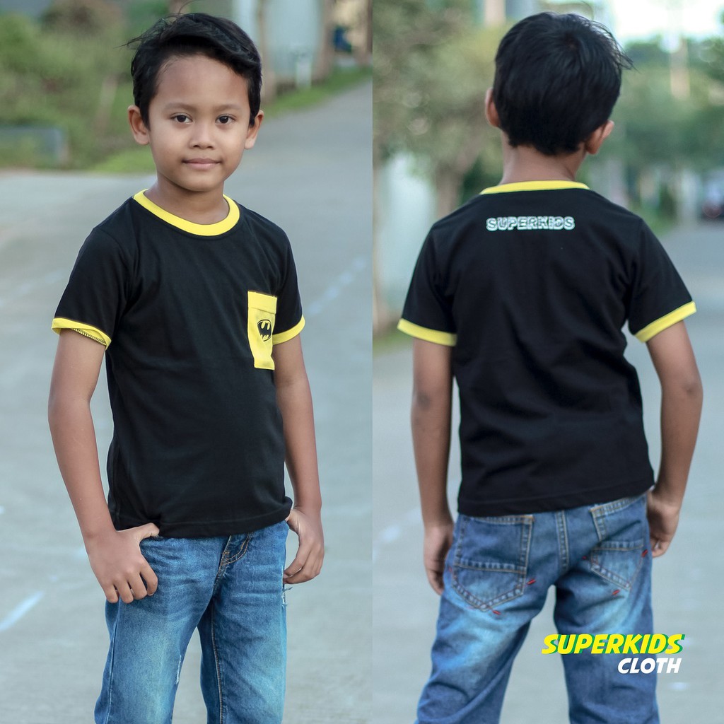 KAOS ANAK LAKI LAKI TERMURAH ECER GROSIR SUPERKIDS CLOTH SUPERHERO BATMAN 1 - 8 TAHUN