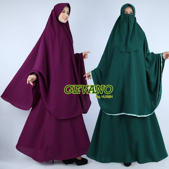 Gamis Arabian syar'i cadar dengan jilbab yg panjang terbaru