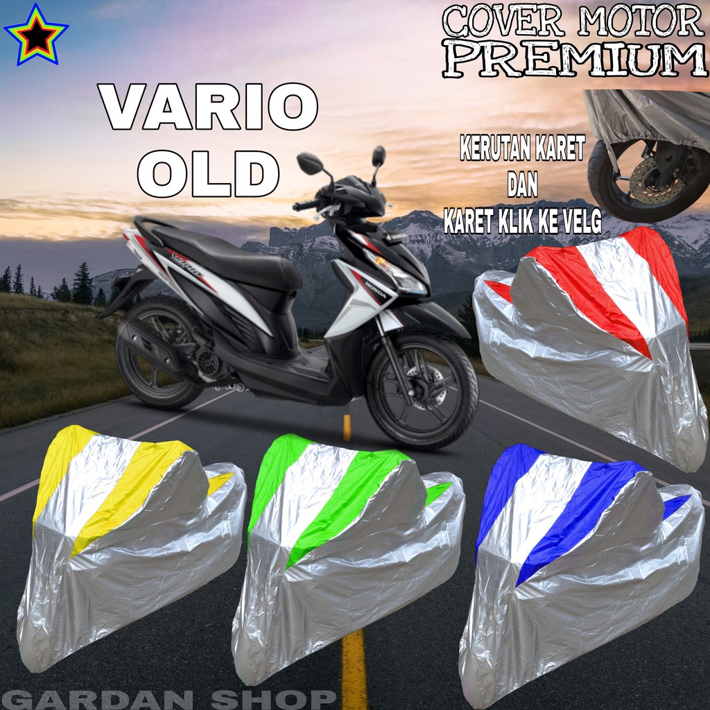 Sarung Motor VARIO OLD Silver KOMBINASI Body Cover Vario PREMIUM