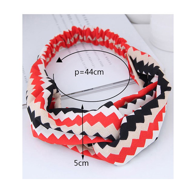 LRC Bando Fashion Sawtooth Pattern Decorated