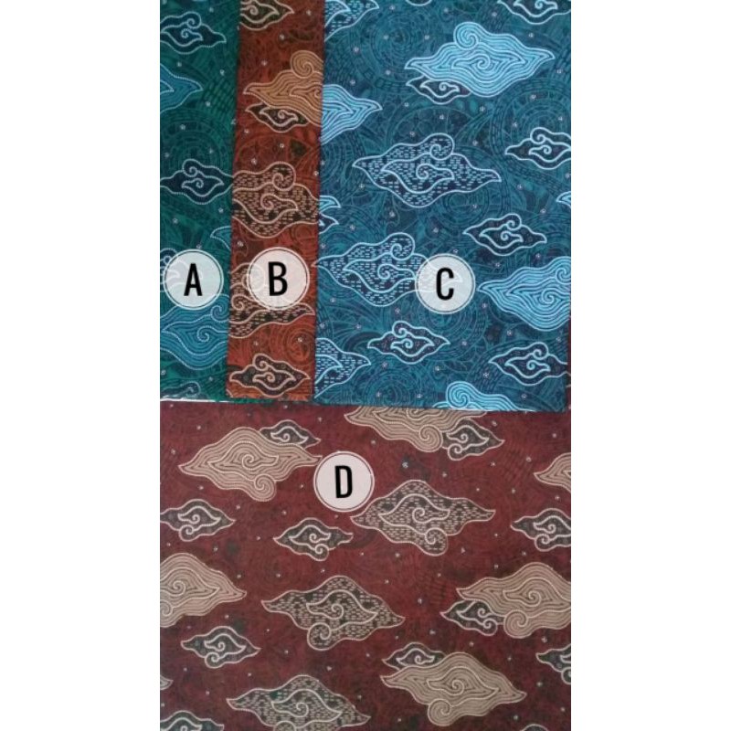 kain batik bahan katun mega mendung
