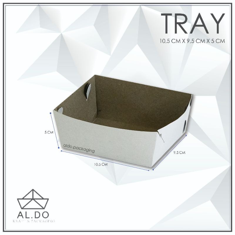 

KARTON KRAFT (TRAY) UKURAN 10.5 X 9 X 5 (NO PE) ADA WARNA HITAM, PUTIH,COKLAT