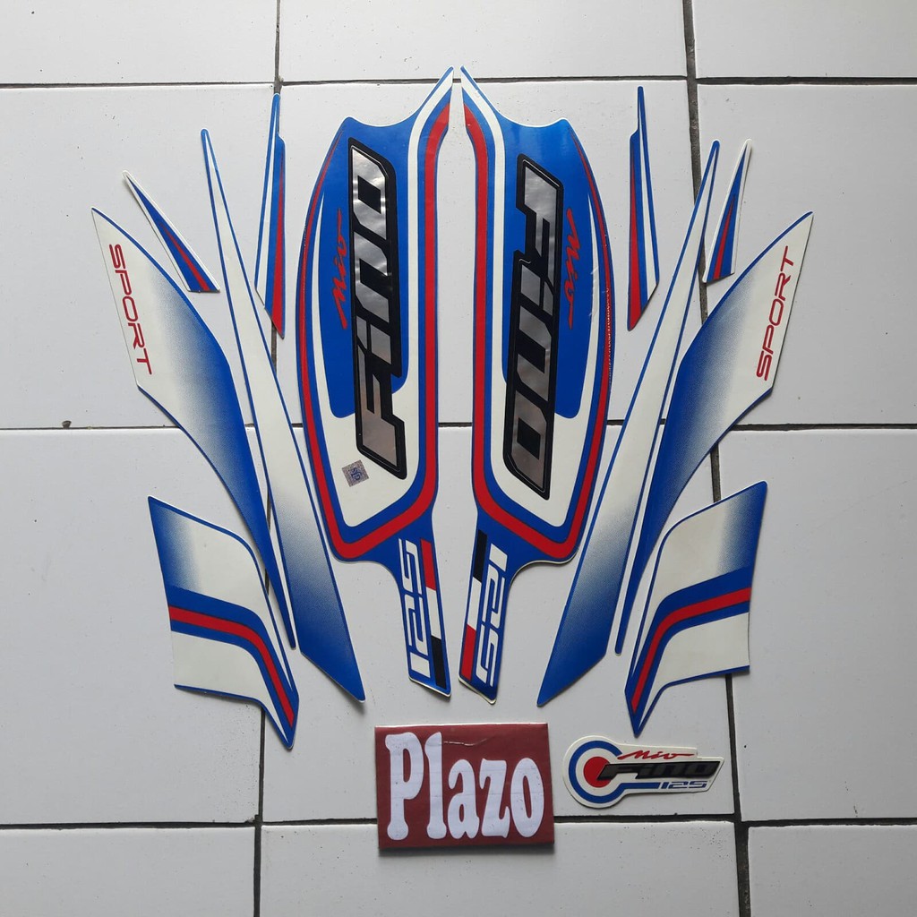Stiker Fino Sport 125 2017 Biru