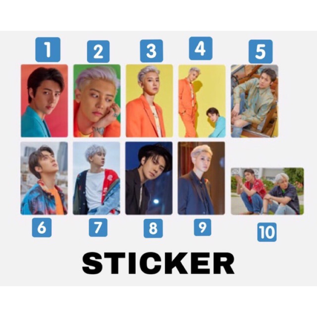 (Free Ongkir) Sticker & Postcard EXO SC OFFICIAL