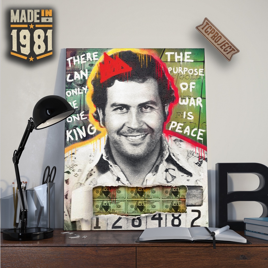 Poster Pablo escobar 001 - Poster Kayu - Hiasan Dinding