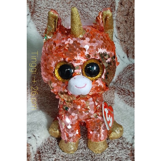 Unicorn Mabel gliter emas Usap