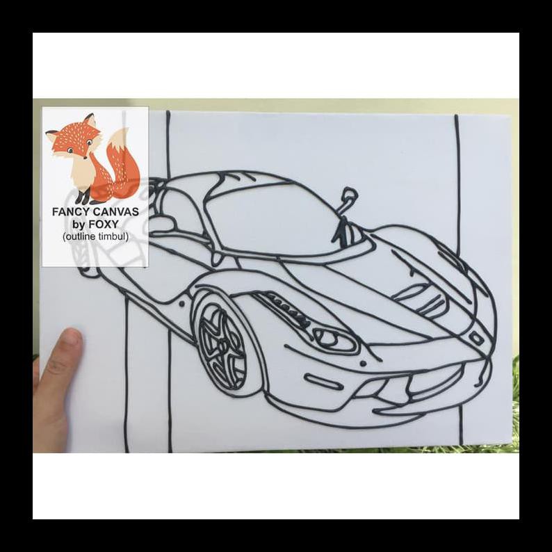 

New Kanvas Lukis Anak Gambar Hotwheels / Car Akitivitas Anak Kids Activity Peralatan Melukis