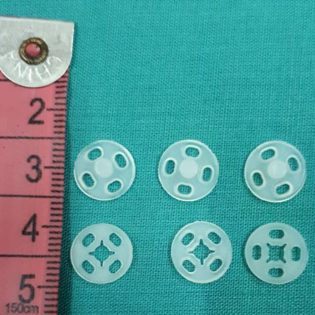 Kancing Jepret Plastik/ Kancing Jepret Plastik 10mm Perlusin
