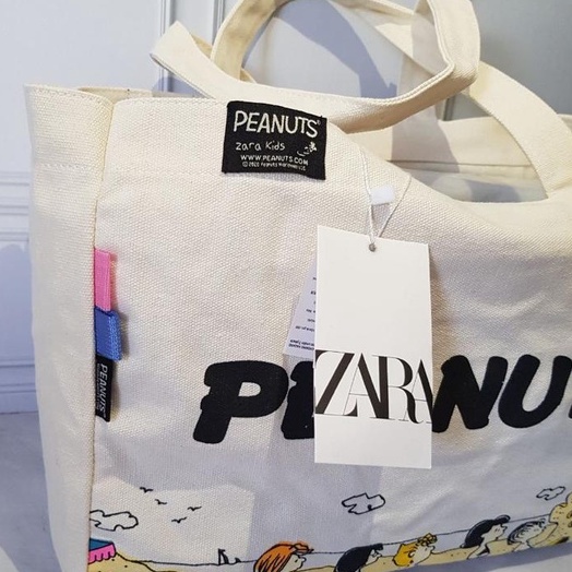Z*RA Snoppy Peanuts Canvas Bag